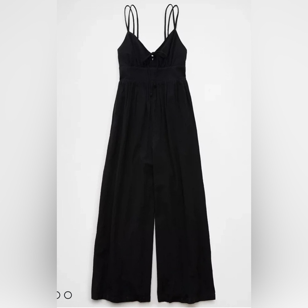 NWT American Eagle Outfitters Black Wide Leg Jumpsuit